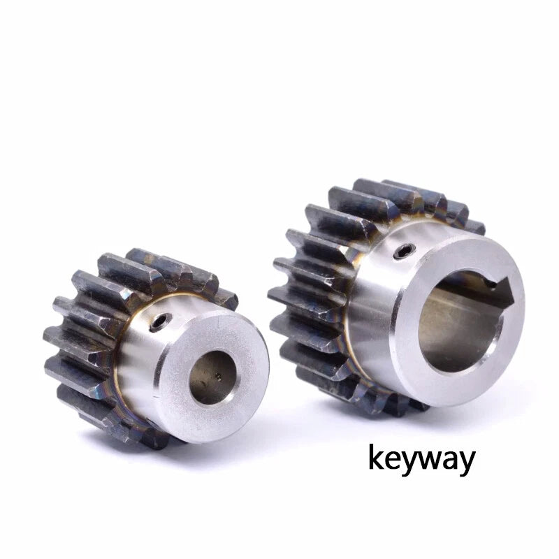 Spur Gear 45# Steel Transmission Gear 1.5/2 Mod 12-27 Teeth With Step Motor Gear