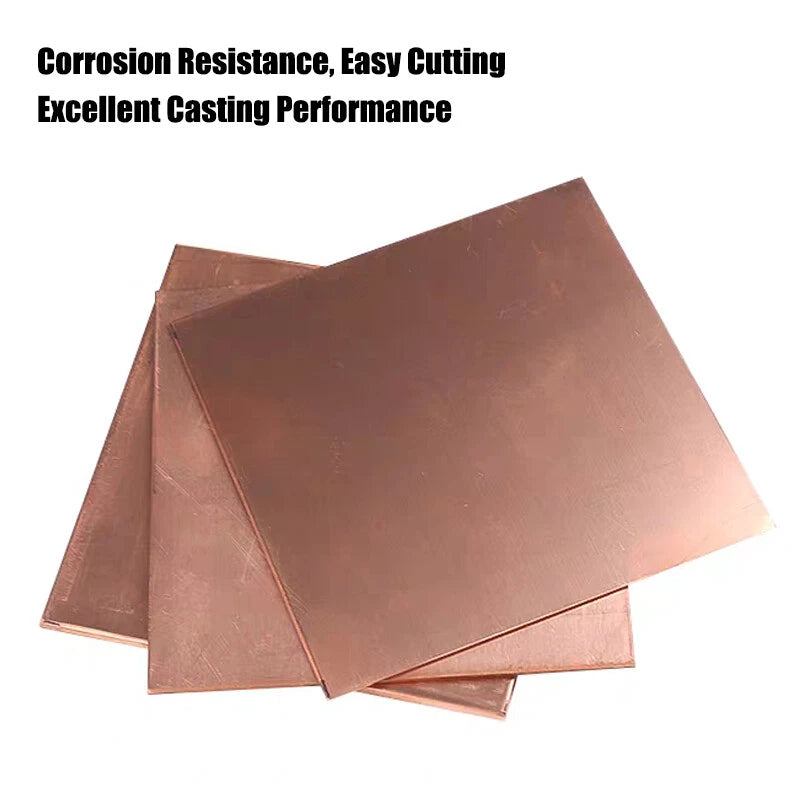 0.5mm-5mm Thick T2 Pure Copper Plate-Sheet Copper Block Laser Cut Metal Sheets