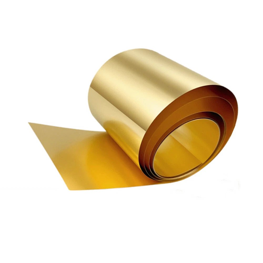 Brass Sheet Strip Roll 0.01mm-1mm Thick 20mm-305mm Width Brass Foil Plate Strip - HomeDIYer
