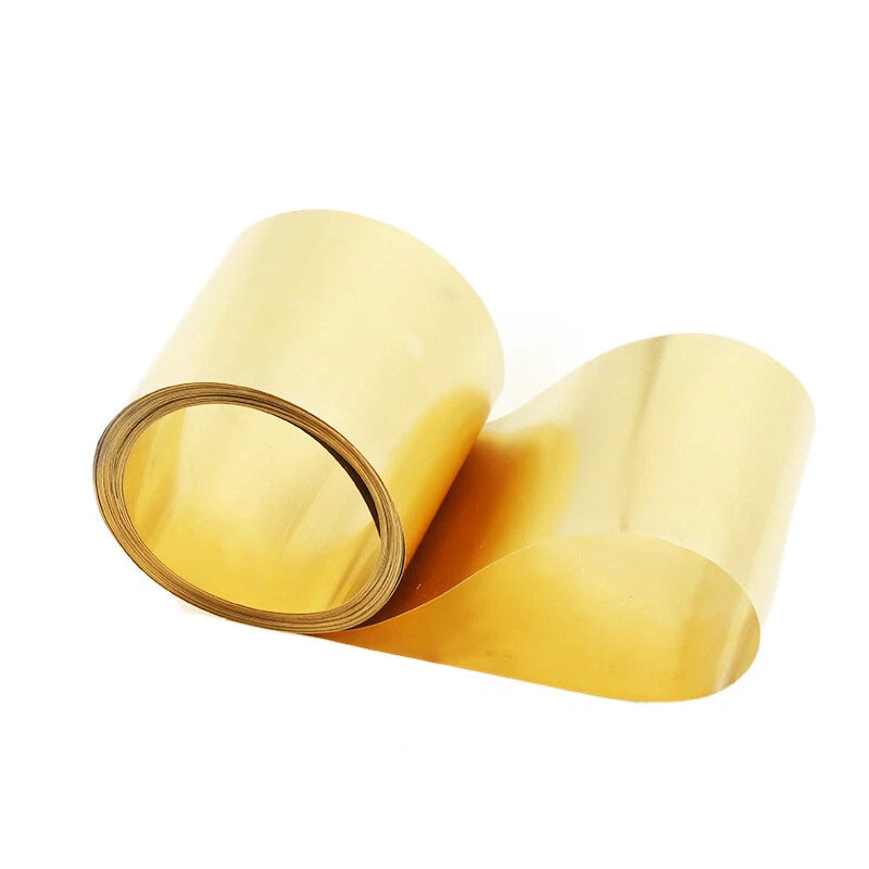 Brass Sheet Foil Plate Brass Strip Coil 0.1-0.5mm Thick 10-50mm Width