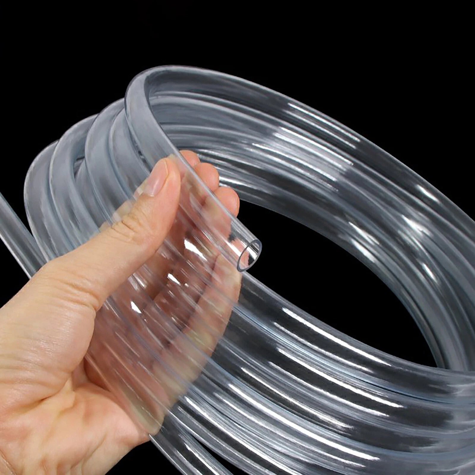Clear Flexible PVC Tubing – OD 3mm to 57mm, Custom Cut Lengths