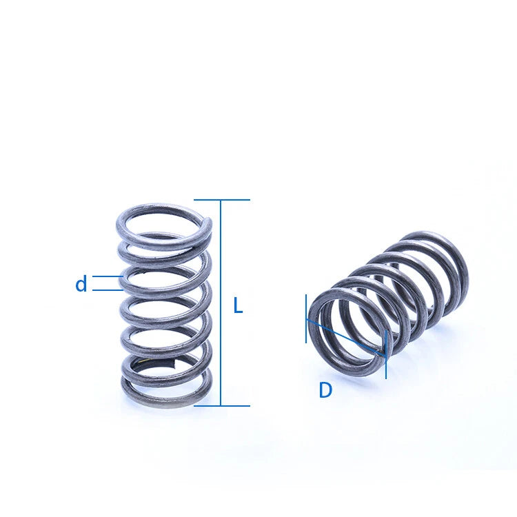 3mm Spring Steel Black Compression Spring 16-27mm OD 20-200mm Length Rust Proof