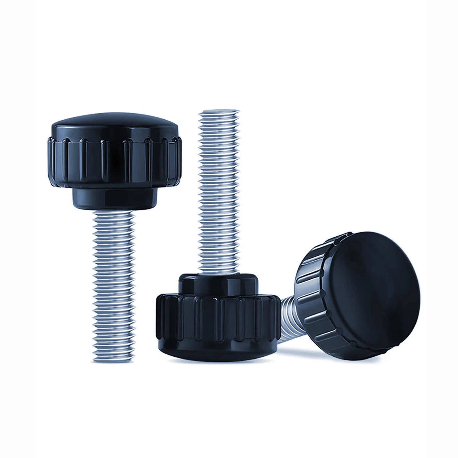 Zinc Thumb Screws with Plastic Handle — Adjustable Swivel Screws M3 to M10