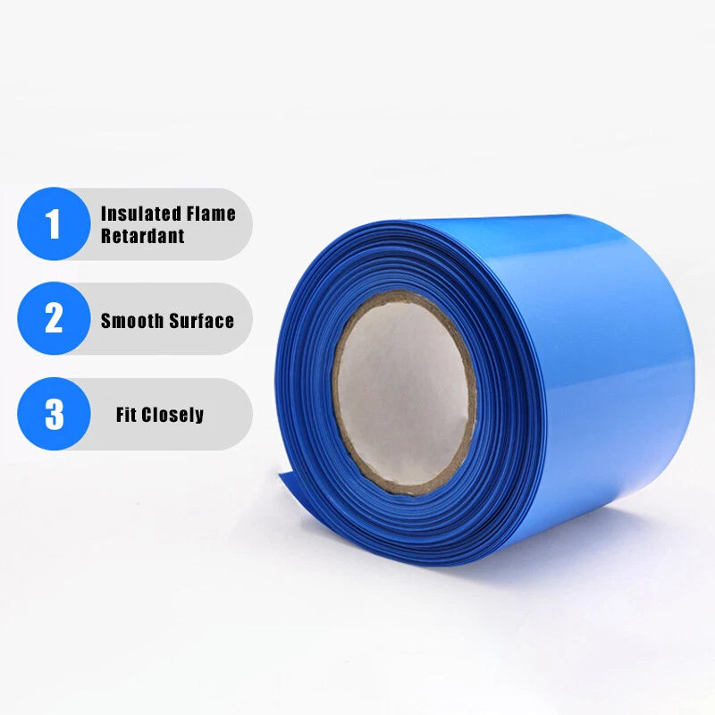 31mm PVC Heat Shrink Tubing – Battery Sleeve & Wire Wrap Protector, 8 Colors
