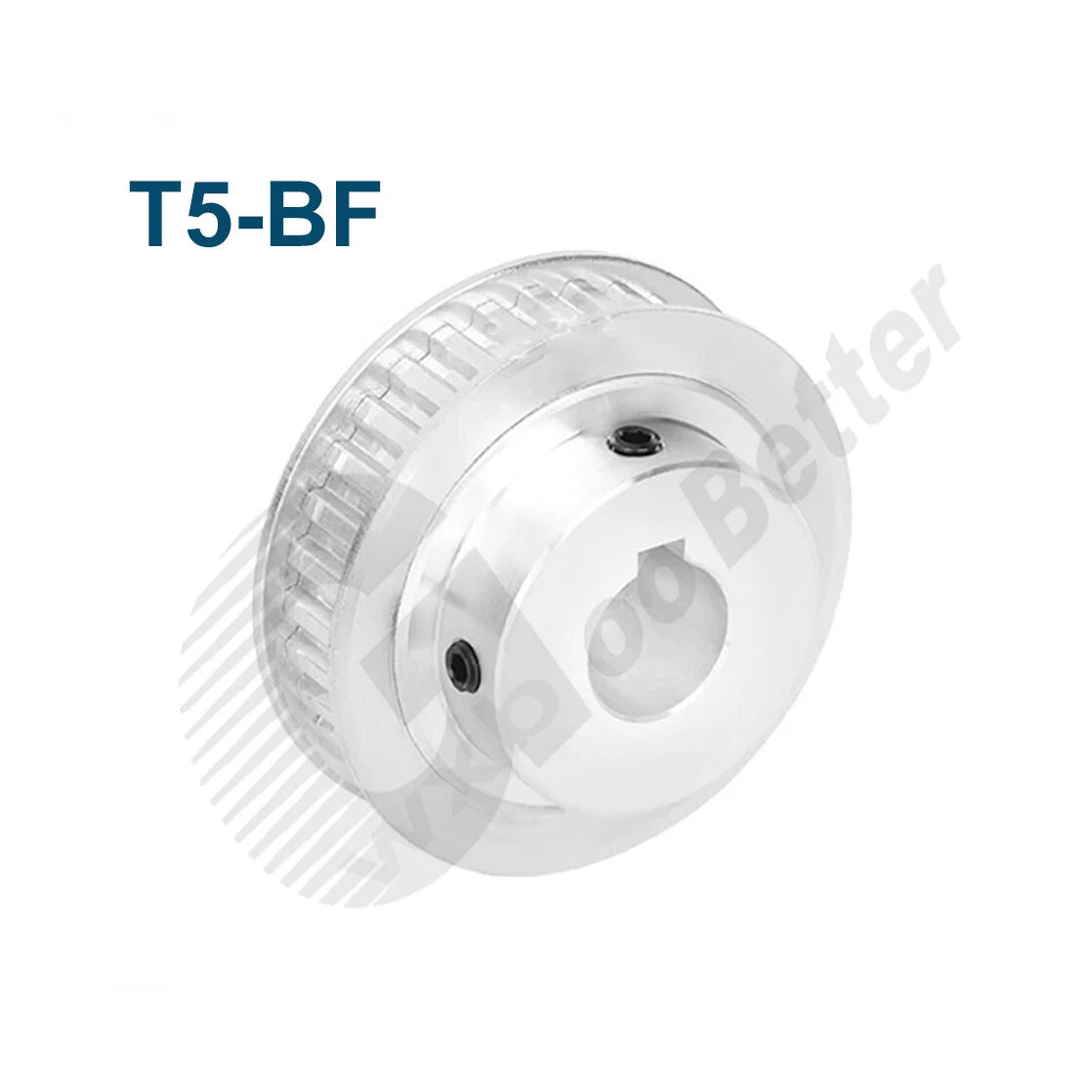 T5 15mm Timing Belt Smooth Tooth Drive Pulley 20T 22T~30T Bore=5mm~20mm w Step