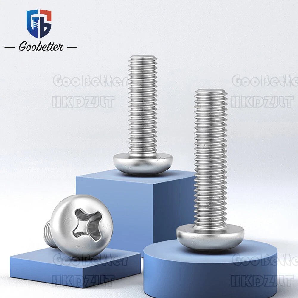 M2–M8 A4 Stainless Steel Phillips Pan Head Machine Screws – Marine Grade 316, 3–100mm Lengths - HomeDIYer