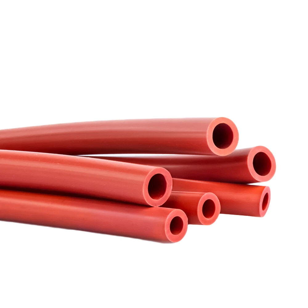 Red Silicone Vacuum Hose — Rubber Tube for Air, Water & Oil | 2mm–38mm ID