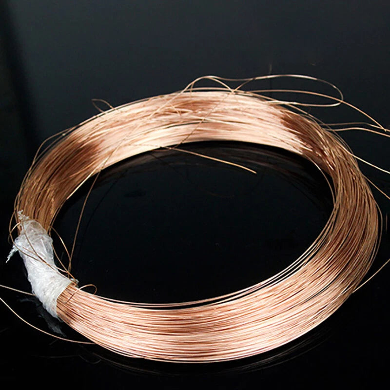 Copper Round Wire T2 Solid Red Copper Bare Line Ø 0.3/0.4/0.5/0.6/0.8/1/1.5~8mm