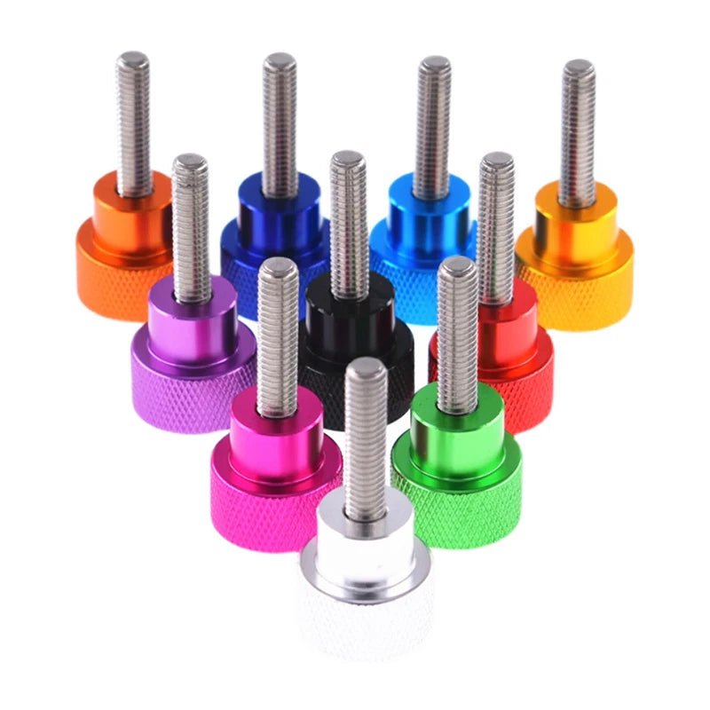 3/8 - 16UNC Knurled Thumb Screws – Aluminum Shank + Stainless Steel Hand Grip (6–100mm Lengths) - HomeDIYer