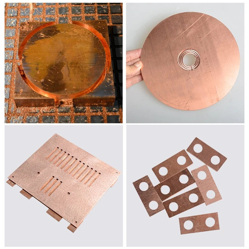 T2 Purple Copper Sheet Metal Copper Sheet Flat Plate Copper Foil Thick 0.8mm-5mm