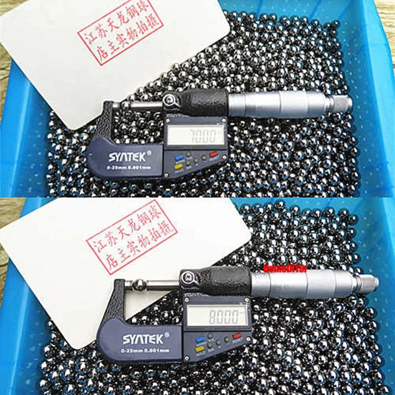 1kg High-Precision Steels Balls Solid Metal Bearings Ball Diameter 6.9mm-8.1mm