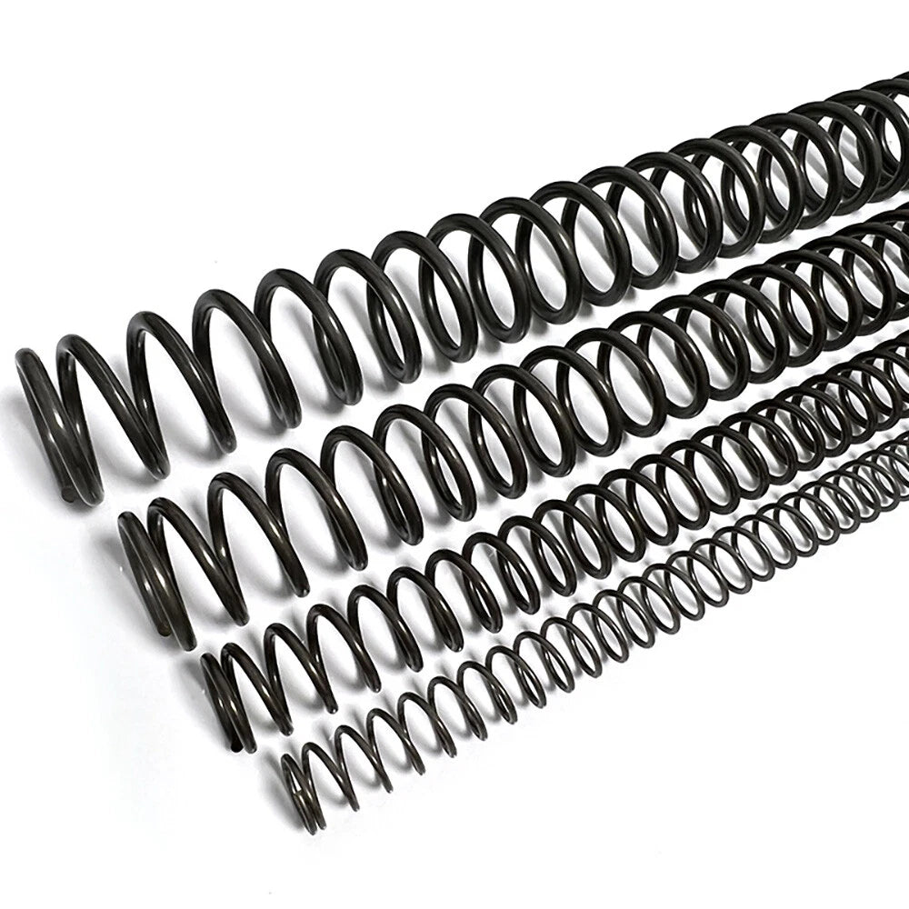 Compression Spring Black 0.3-6mm Wire Diameter Small Springs Steel 305mm Length