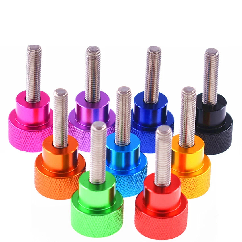 M2.5 Knurled Thumb Screws Aluminium Alloy — High-Profile Hand Grip Knob Bolts (3mm–14mm)