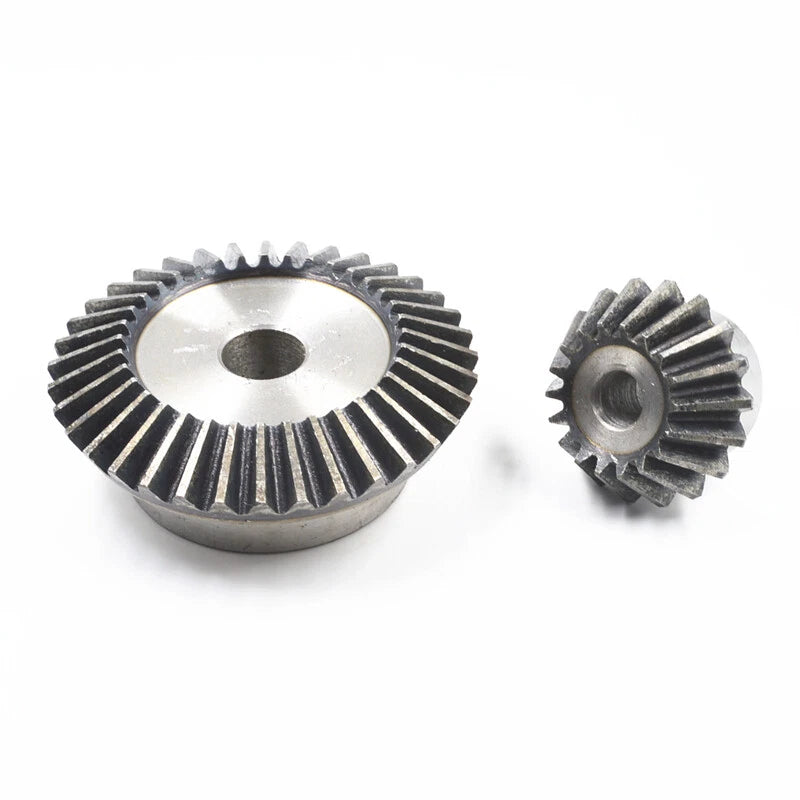 1/1.5/2/2.5/3 Mod Bevel Gear 1:2 15 Tooth - 54 Tooth Transmission Gears 90°Steel