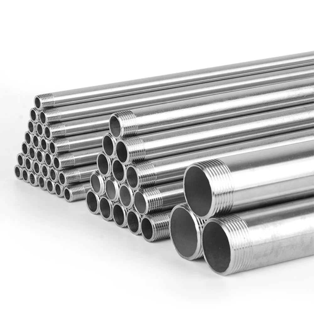 304 Stainless Steel Threaded Pipe Fittings — 1/2" NPT Nipples, Elbows, Tee & Caps