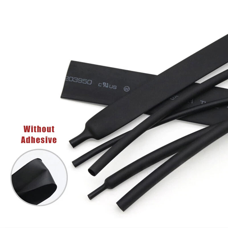 3:1 Heat Shrink Tubing Without Adhesive — Φ1.5mm to Φ6mm, 6 Colors