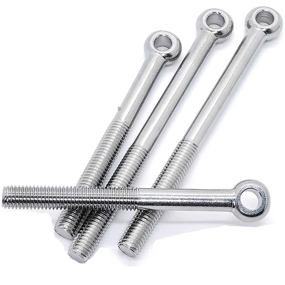 M5 - M24 A2 304 Stainless Steel Partially Threaded Forged Eye Bolts with Rings for Wire Rope & Hanging - HomeDIYer
