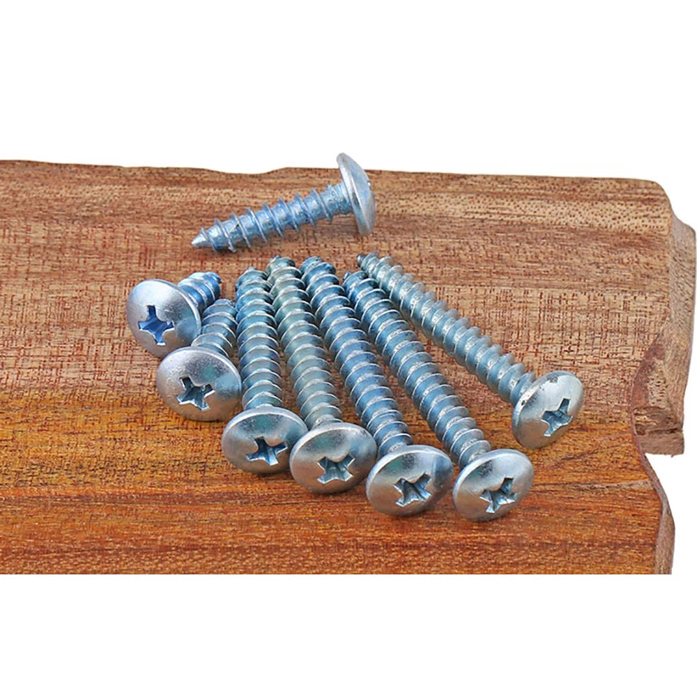 M4 M5 M6 Truss Head Self Tapping Screws – Bright Zinc Plated Carbon Steel