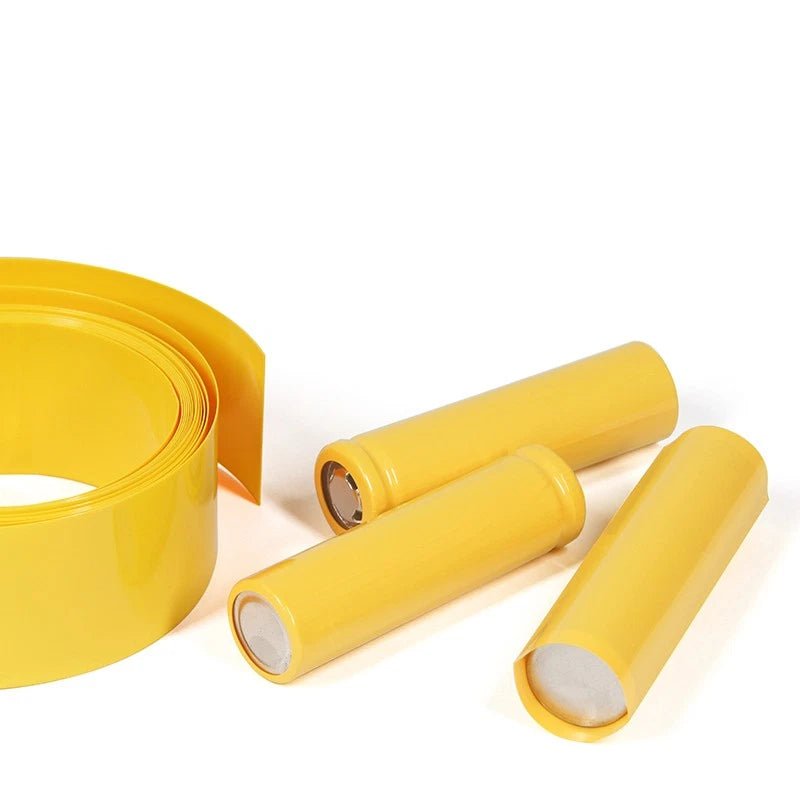 Yellow PVC Heat Shrink Tubing — 7mm to 200mm Flat Width, Battery & Wire Insulation Sleeve - HomeDIYer