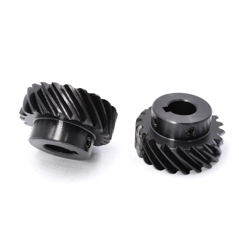 Helical Bevel Gear 1/1.5/2 Mod 13-30 Tooth Spiral Bevel Gear 45# Left Direction