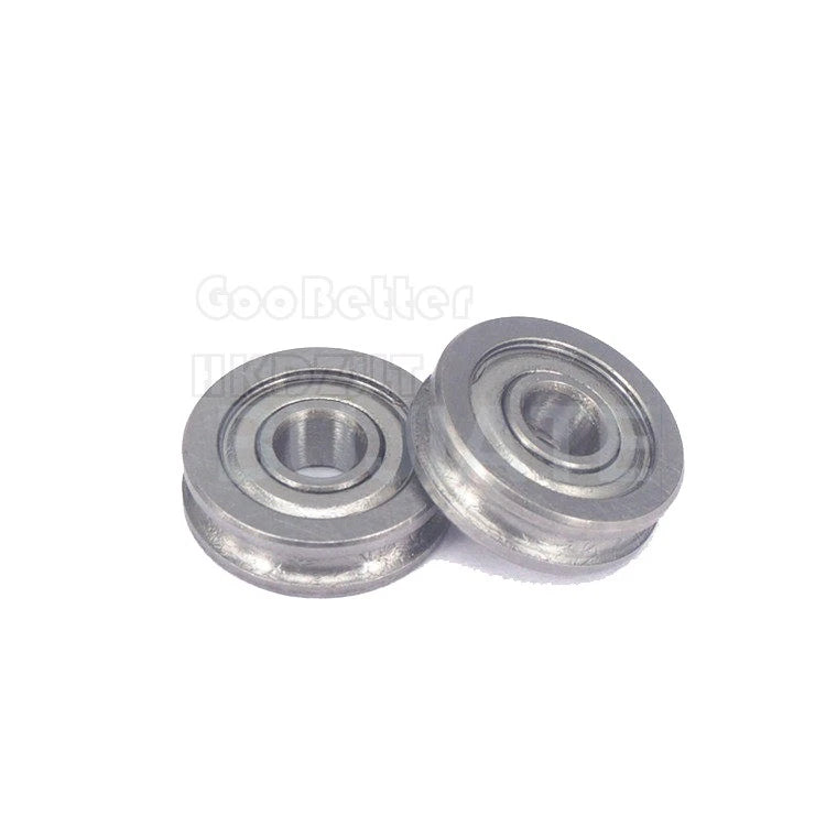 Metal U Groove Sealed Guide Wheel Pulley Rail Ball Bearing U604ZZ 604UU 3D