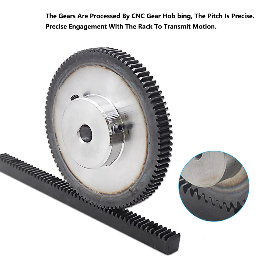 1 Mod 45# Steel Spur Gear 10T-50T Bore 4mm-25mm Pinion Gear with Step Motor Gear