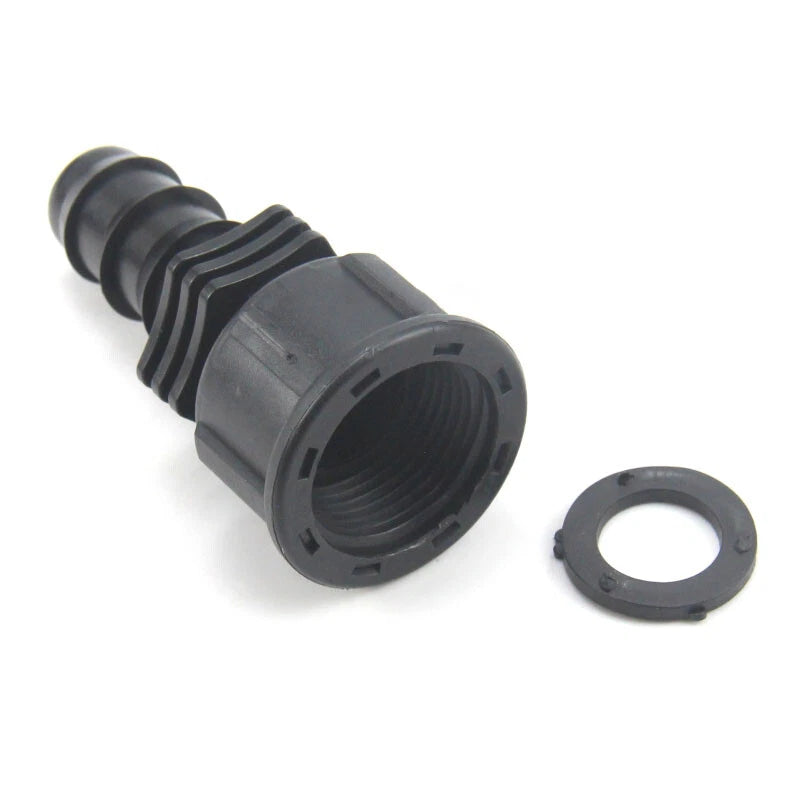 Internal Thread Straight Joint Tube Hose Pipe Plastic Tube Connector 13mm 16mm