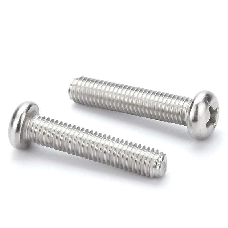Phillips Pan Machine Screw 316 Stainless Steel Screws Flat-tailed bolts M5 M6 M8
