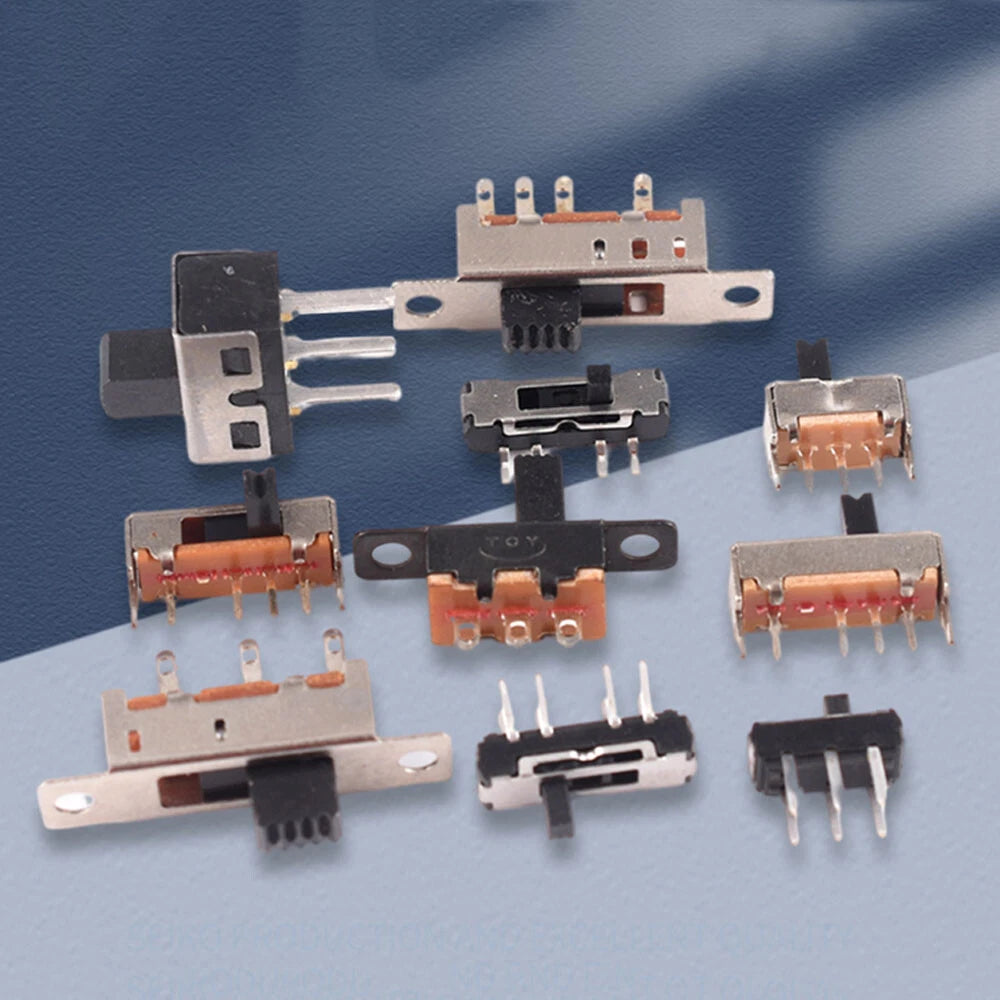 Miniature Slide Switch — 2P2T / 2P3T, 2 & 3 Position, SS/SK Series (G1.5–G6)