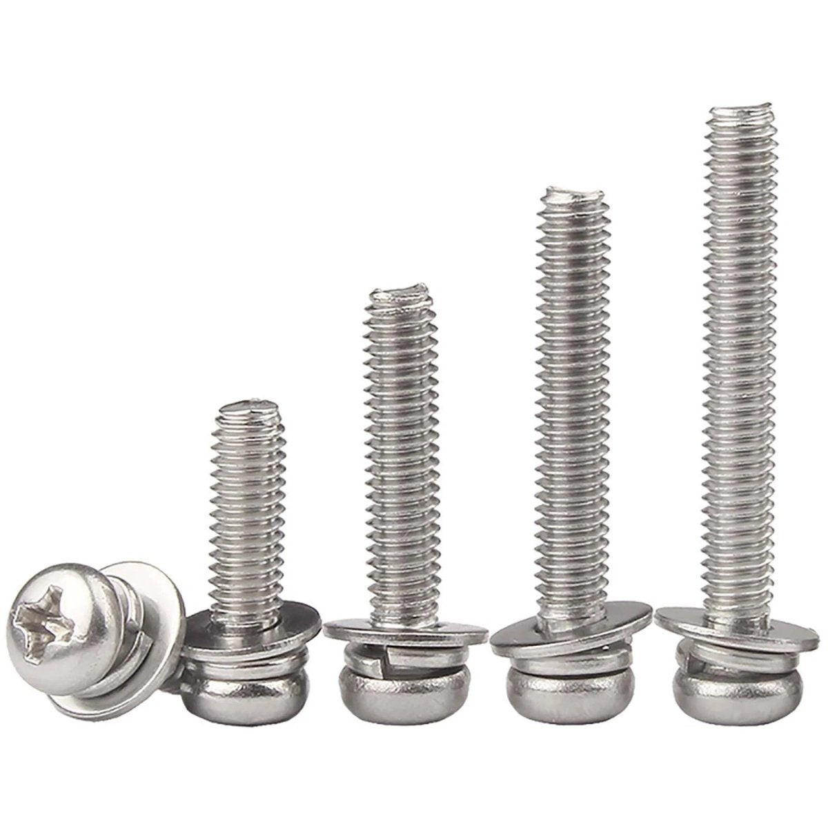 M2–M10 Phillips Button Head Machine Screws — 304 Stainless Steel - HomeDIYer