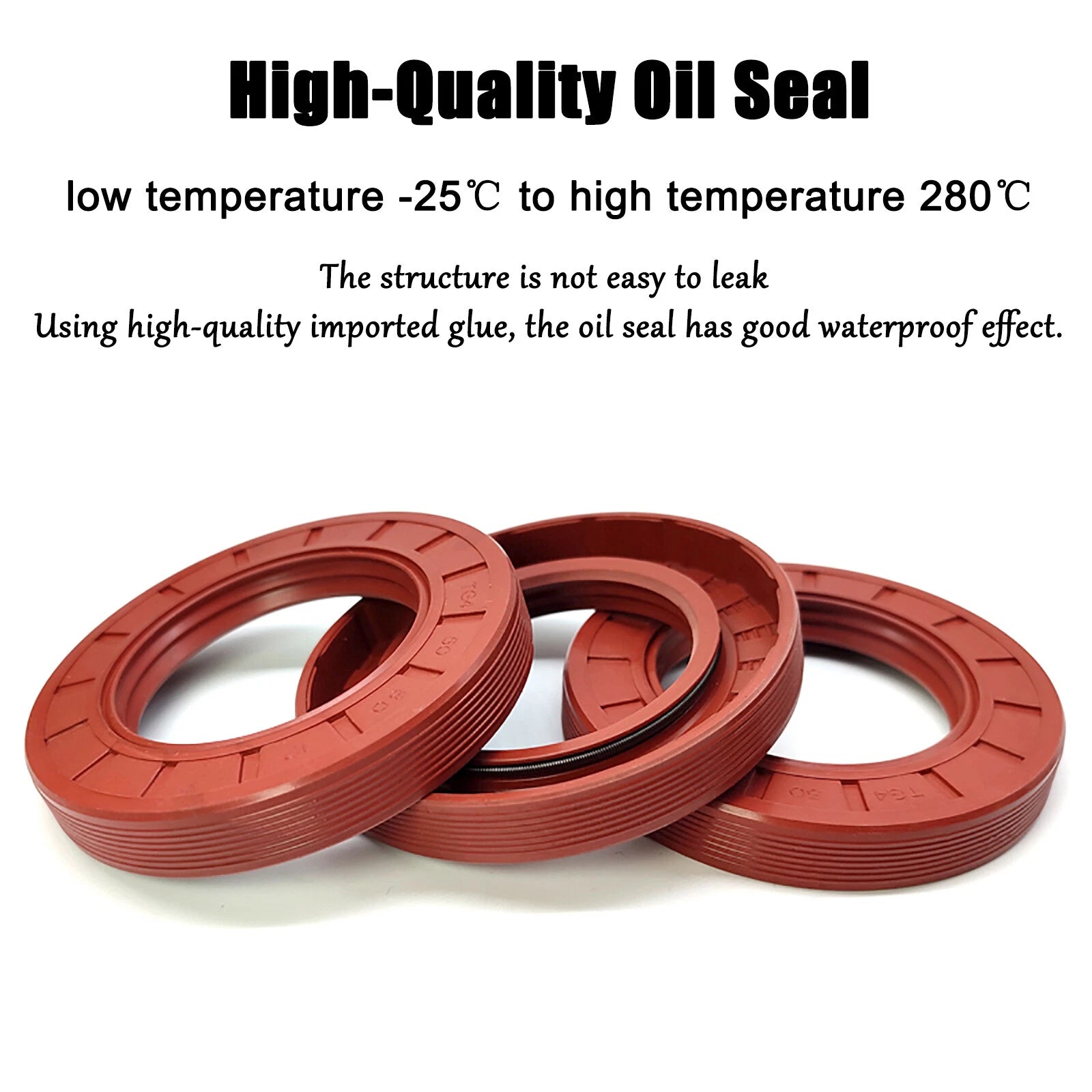 Metric TC Rotary Oil Shaft Seal FKM Fluorine Double Lip Seal 5mm - 15mm Shaft