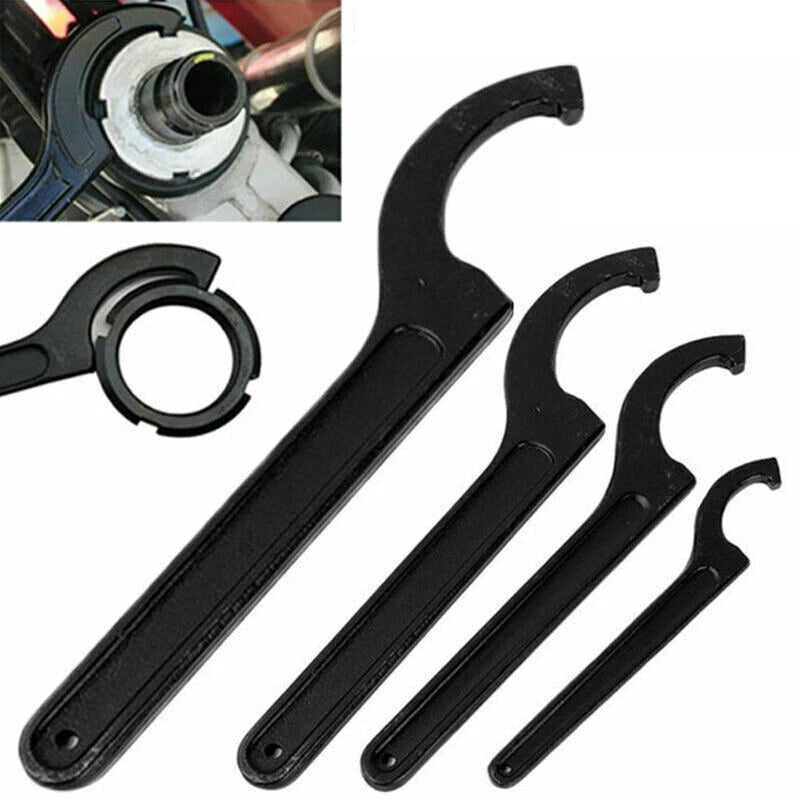 Hook Wrench C Spanner 25mm-260mm Repair Tool Motorcycle Bike Steering Suspension