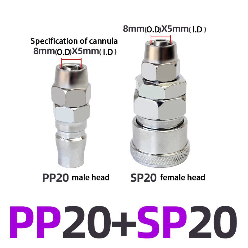 C-Type Self-Locking Air Line Quick Release Fittings — Hose Compressor Connectors