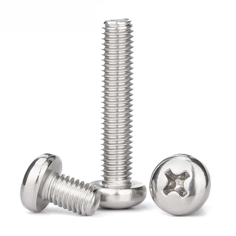 Phillips Pan Machine Screw 316 Stainless Steel Screws Flat-tailed bolts M5 M6 M8