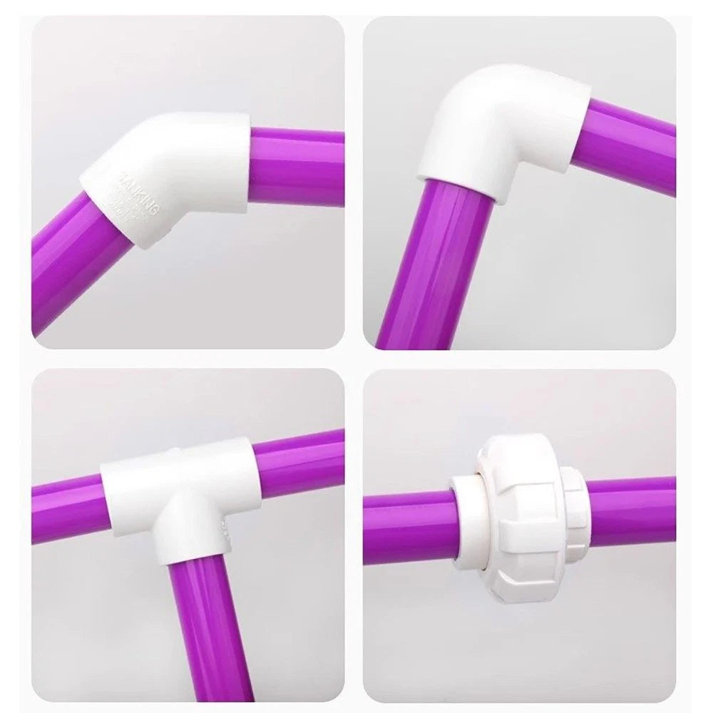 Purple PVC Pipe Round Tube – Solvent Weld Rigid Tubing 500mm Long | 20–50mm