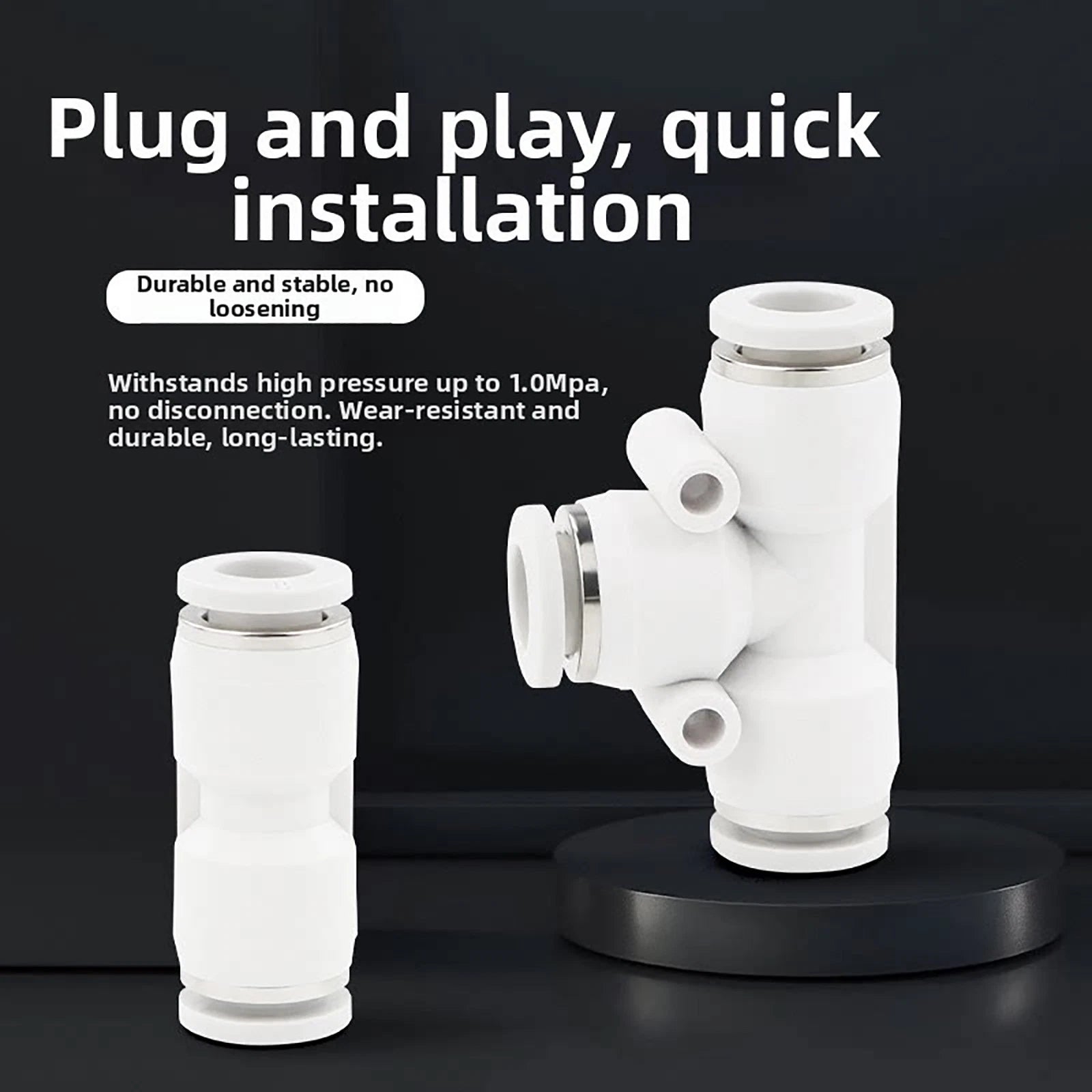 Pneumatic Push Fit Connectors Air Hose Speed Push In Fittings PU PE PY PG PEG