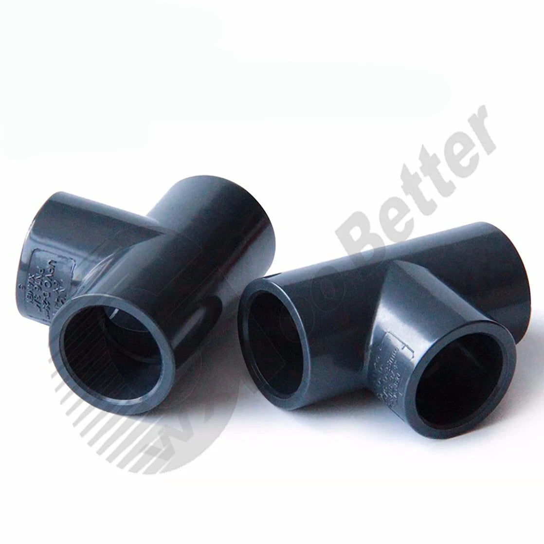 Tee Connectors Grey UPVC Fittings Φ20mm Φ25mm ~ Φ110mm UPVC Slip 3 Way Tee