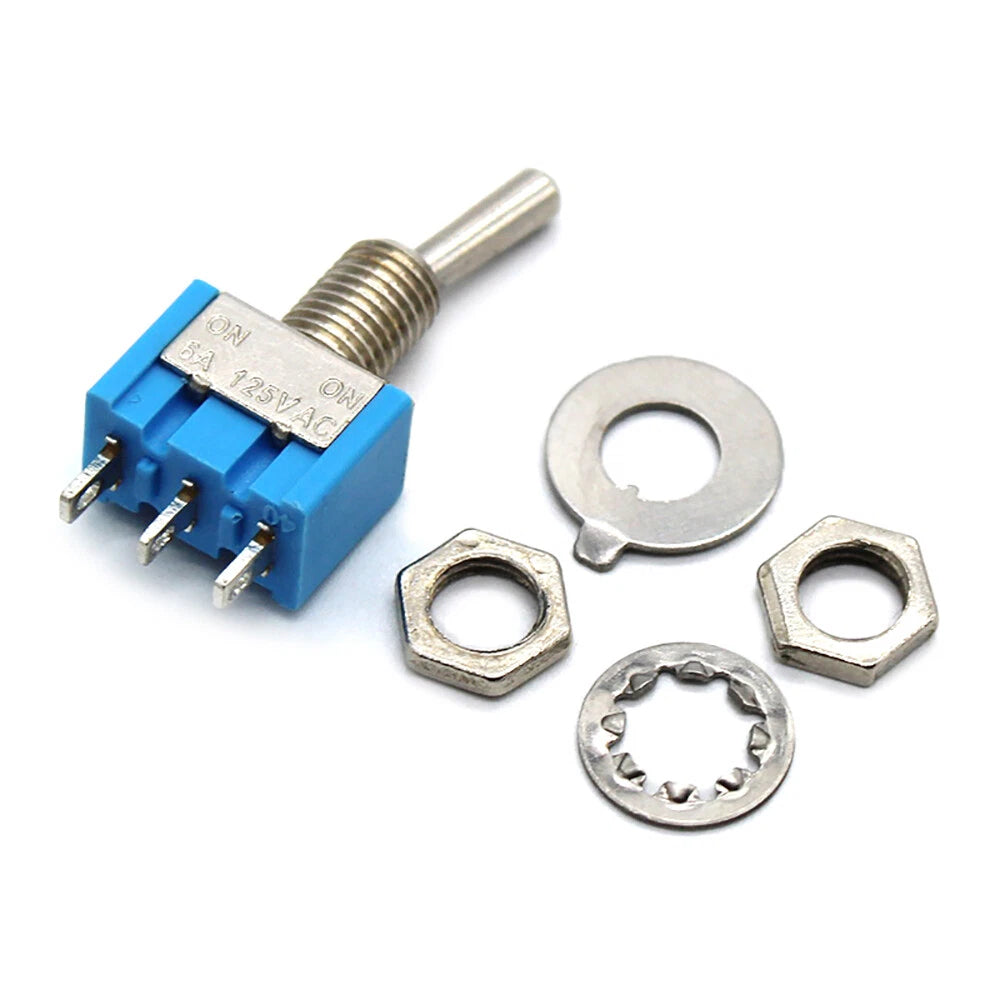 Miniature Toggle Switch SPST On-Off 2 Position — Boat, Car Dash, Model Railway