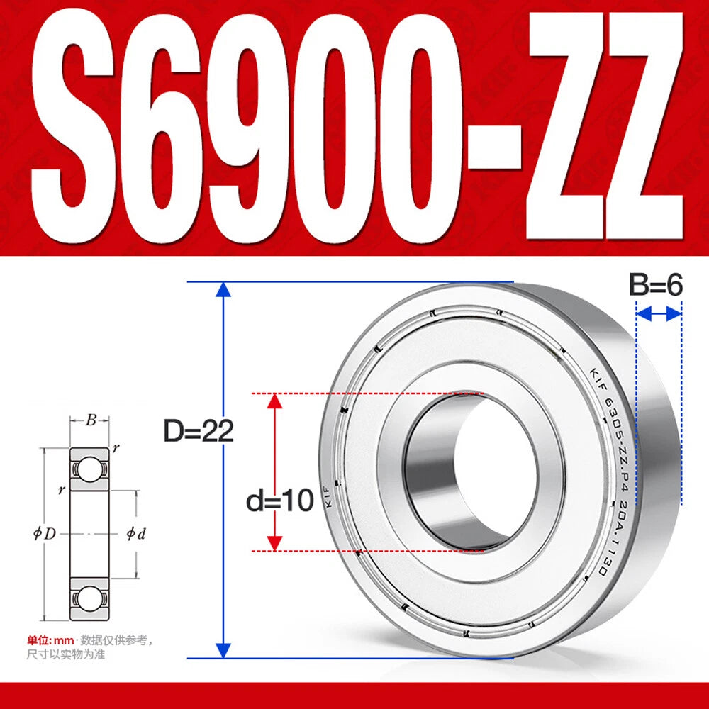 Miniature Stainless Deep Groove Ball Bearing Small Bearings Inner Dia-Ø 2mm-35mm