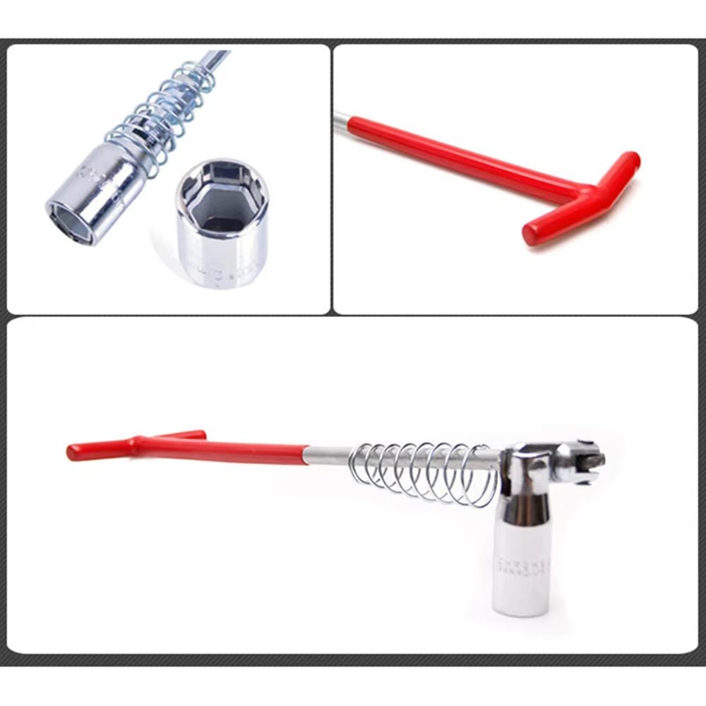Spark Plug T - Wrench Spanners 16mm 21mm Sockets Removal Tool 5/8" 13/16" Dual - Use - HomeDIYer