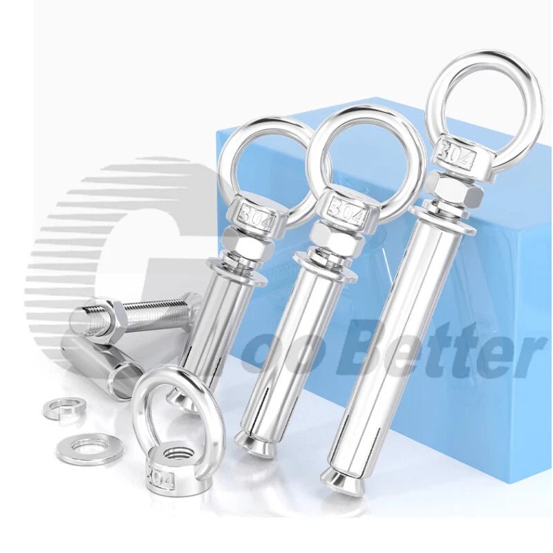 M6 - M20 Stainless Steel Closed Hook Eye Bolt Shield Anchor Expansion Bolt - HomeDIYer