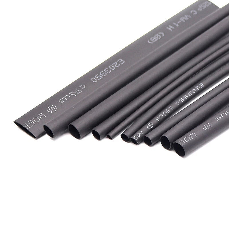 Black Heat Shrink Tubing 2:1 Ratio | 0.6mm–28mm | Electrical Cable Sleeving