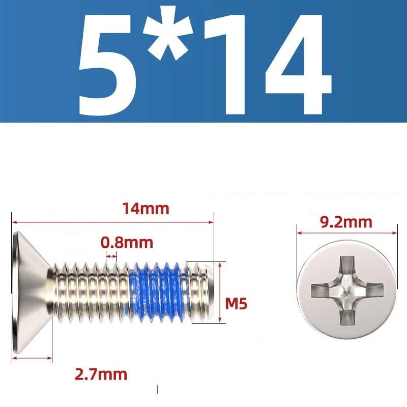 M1.2–M6 Phillips Flat Head Machine Screws | Carbon Steel | Black & Nickel Plated - HomeDIYer