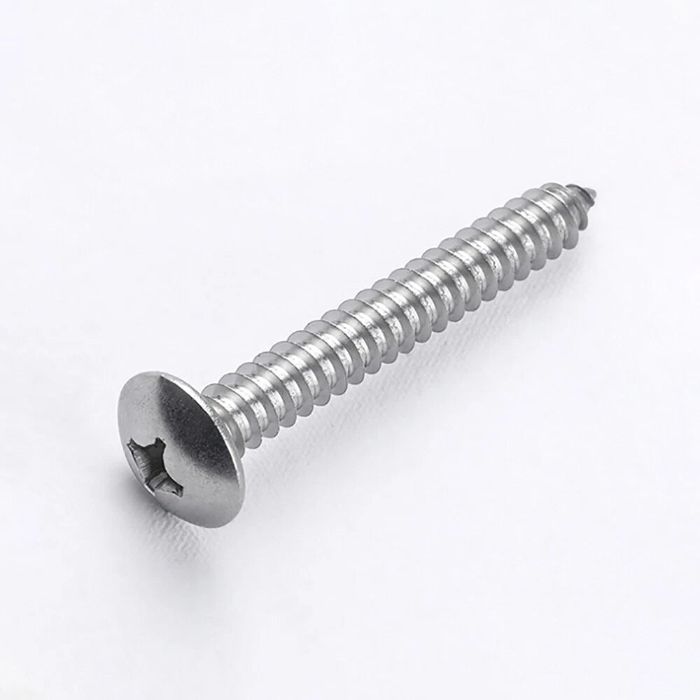 M3 M3.5 Pozi Button Truss Head Self Tapping Screws – 304 Stainless Steel