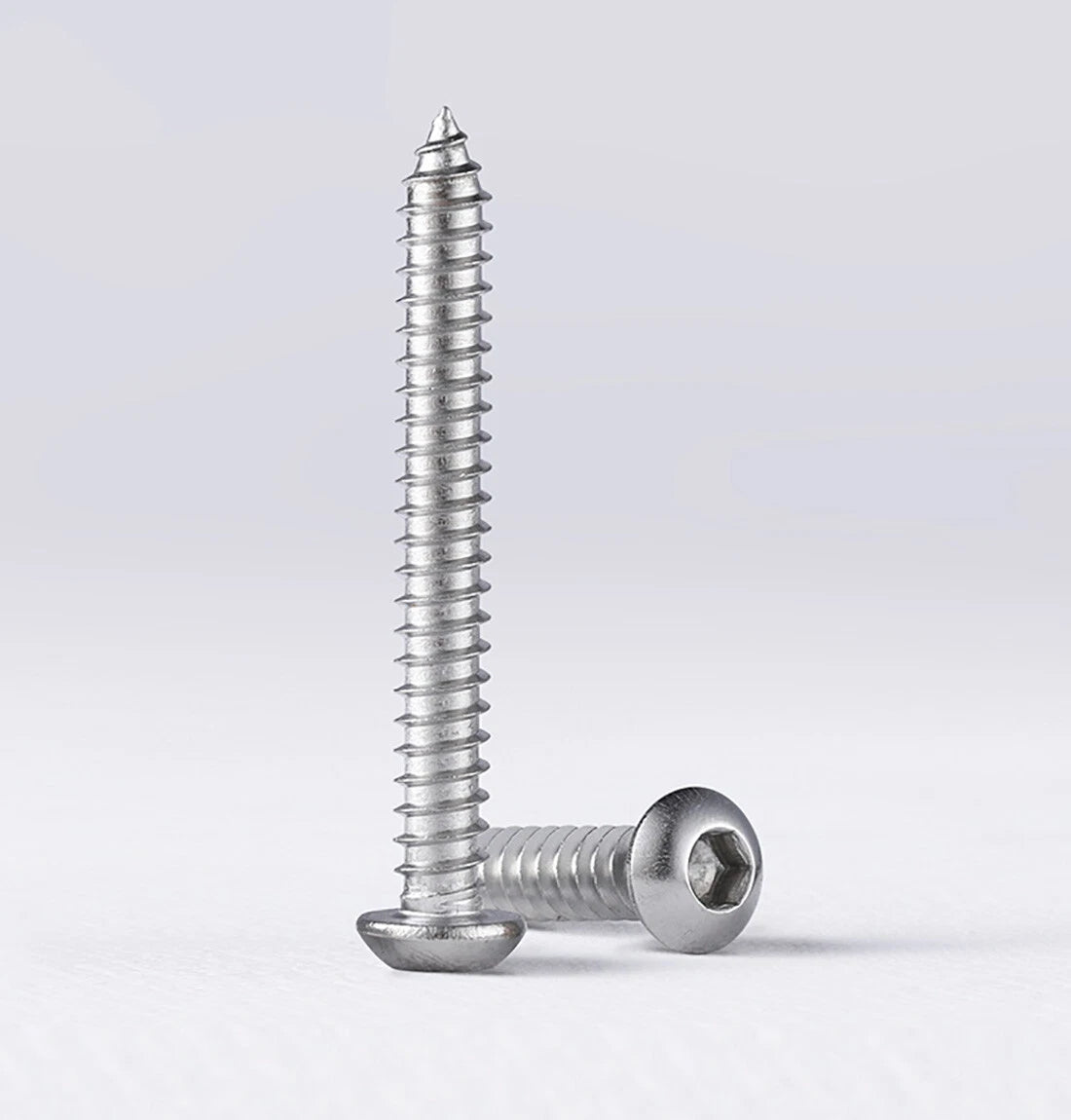 M3–M6 Hex Drive Pan Head Self-Tapping Screws – 304 Stainless Steel