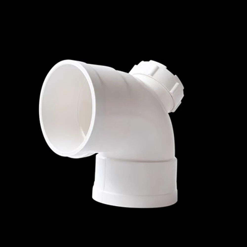 Elbow Drainage Pipe PVC 90° Elbow Inspection Port Downpipe Fittings 50mm - 250mm