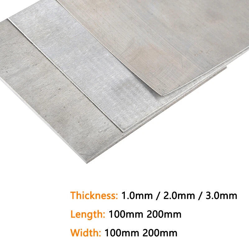 AZ31B Magnesium Alloy Thin Metal Sheet Plate 1.0mm 2.0mm 3mm Thick 100-200mm