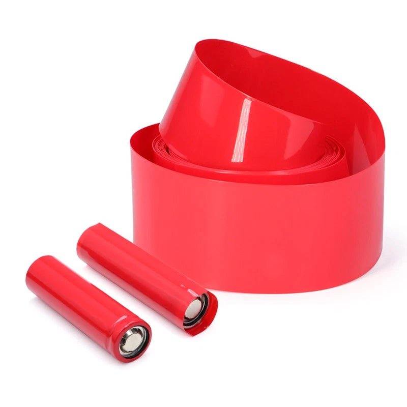 PVC Heat Shrink Tubing Red — 7mm to 280mm Flat Width, Battery & Wire Insulation Sleeve - HomeDIYer