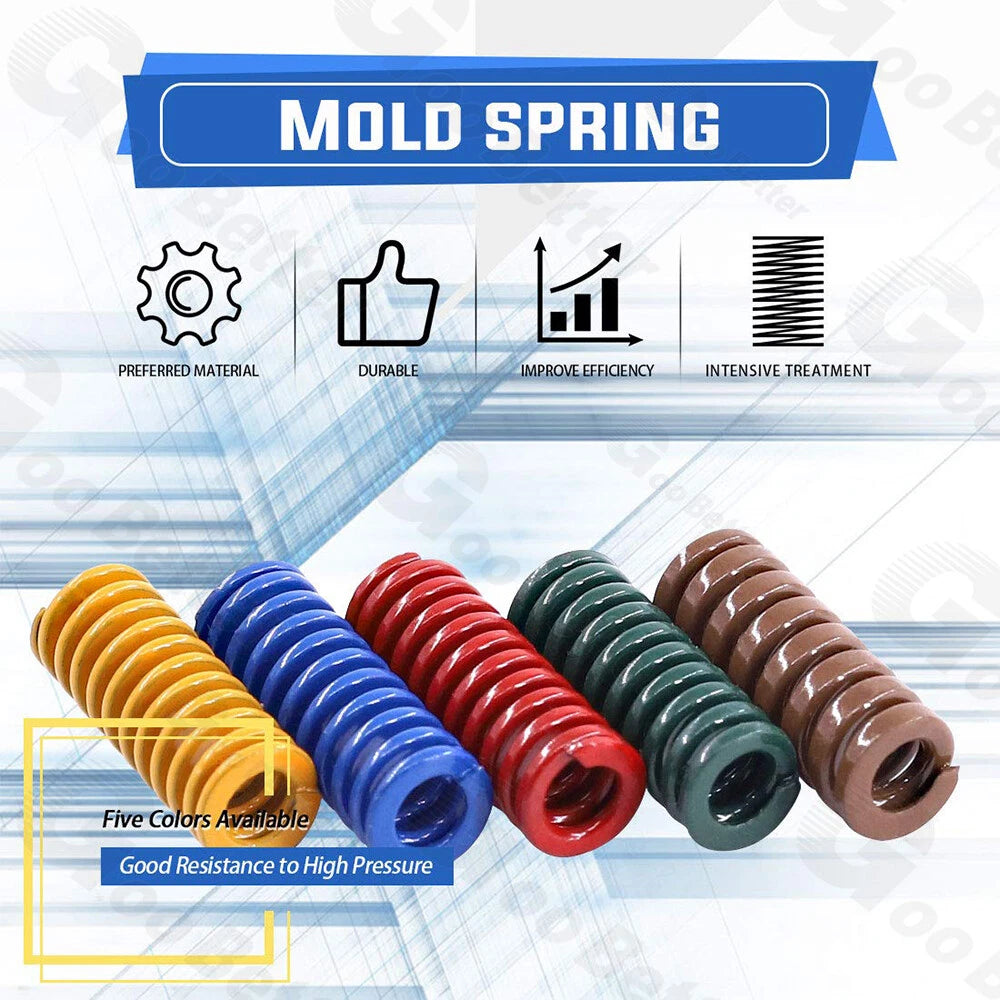 Heavy Load Duty Compression Die Spring Mould 14-16mm Diameter & Up To 300mm Long