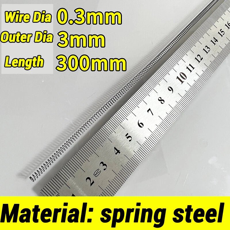 Compression Spring Various Size 2-60mm Diameter & 300mm Length Pressure Small